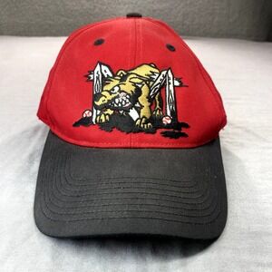 Batavia Muckdogs Hat Cap Strap Back Red Black Minor League Baseball MiLB